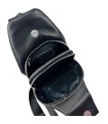 Кожаный черный слинг через плечо Tiding Bag A25F-6809-1A фото, картинка, изображение