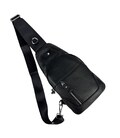 Шкіряний чорний слінг через плече Tiding Bag A25F-6809-1A картинка, зображення, фото