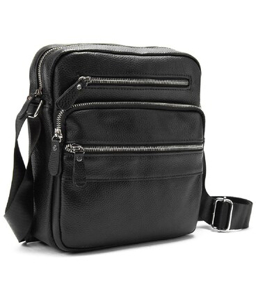 Чоловіча шкіряна сумка через плече Tiding Bag M56-9981A картинка, зображення, фото