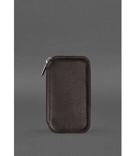 Шкіряна кишенькова ключниця 6.0 PREMIUM темно-коричнева картинка, зображення, фото