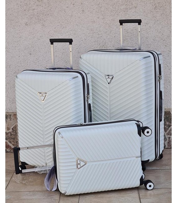 Набор Чемоданов Snowball 05103 3 в 1 белый фото, картинка, изображение