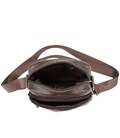 Шкіряний компактний чоловічий месенджер коричневий Tiding Bag M56-0080C картинка, зображення, фото