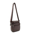 Шкіряний компактний чоловічий месенджер коричневий Tiding Bag M56-0080C картинка, зображення, фото