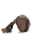 Містка шкіряна сумка на пояс коричнева Tiding Bag M56-2030C картинка, зображення, фото