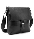 Мессенджер чорний шкіряний TIDING BAG A25-8805A картинка, зображення, фото