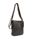 Кожаный мессенджер с клапаном на два отдела Tiding Bag M56-3508C фото, картинка, изображение