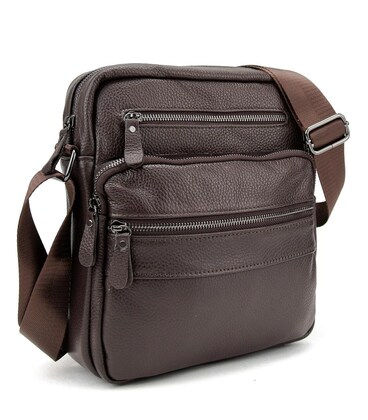 Чоловіча шкіряна сумка через плече Tiding Bag M56-9981C картинка, зображення, фото