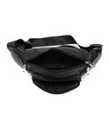Вместительная кожаная сумка на пояс черная Tiding Bag M56-2030A фото, картинка, изображение
