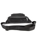 Вместительная кожаная сумка на пояс черная Tiding Bag M56-2030A фото, картинка, изображение