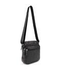 Шкіряний компактний чоловічий месенджер чорний Tiding Bag M56-0080A картинка, зображення, фото