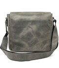 Чоловіча шкіряна сумка через плече RJ-0002-3md TARWA сіра фото, картинка, изображение