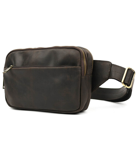 Сумка з натуральної шкіри RC-0741-3md TARWA коричнева картинка, зображення, фото