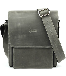 Шкіряна сумка-планшет через плече RJ-3027-4lx бренду TARWA сірий колір картинка, зображення, фото