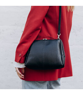 Сумка жіноча через плече 702710 Grande Pelle чорна картинка, зображення, фото