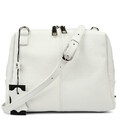 Сумка жіноча через плече 702702 Grande Pelle біла з ключницею картинка, зображення, фото