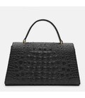 Женская кожаная сумка Borsa Leather K1213D-black фото, картинка, изображение