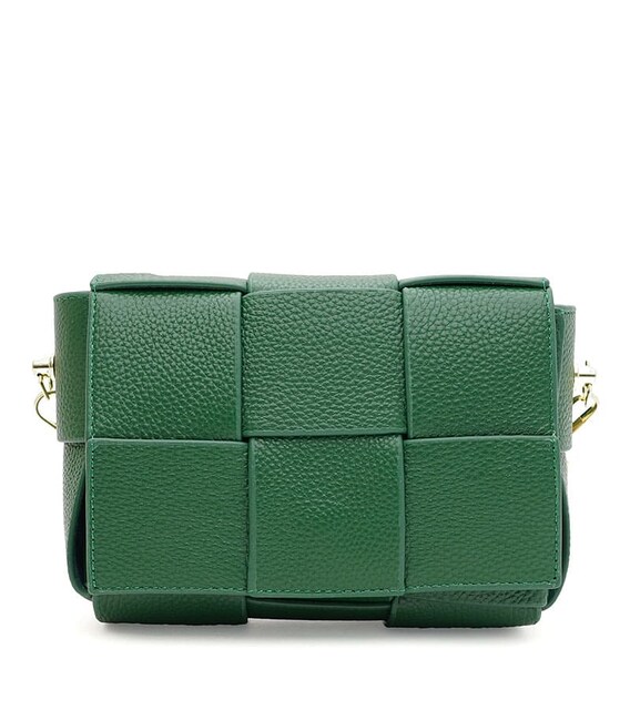 Жіноча шкіряна сумка Borsa Leather K12118z-green картинка, зображення, фото