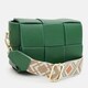 Жіноча шкіряна сумка Borsa Leather K12118z-green картинка, зображення, фото