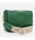 Женская кожаная сумка Borsa Leather K12118z-green фото, картинка, изображение