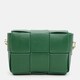 Жіноча шкіряна сумка Borsa Leather K12118z-green картинка, зображення, фото