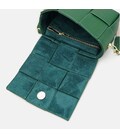 Женская кожаная сумка Borsa Leather K12118z-green фото, картинка, изображение