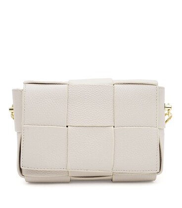 Женская кожаная сумка Borsa Leather K12118w-white фото, картинка, изображение