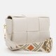 Жіноча шкіряна сумка Borsa Leather K12118w-white картинка, зображення, фото