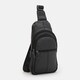 Мужской кожаный рюкзак через плечо Borsa Leather K16615D-black фото