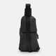 Мужской кожаный рюкзак через плечо Borsa Leather K16615D-black фото