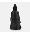 Мужской кожаный рюкзак через плечо Borsa Leather K16615D-black фото, картинка, изображение