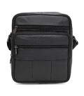 Мужская кожаная сумка Borsa Leather K18360bl-black фото, картинка, изображение