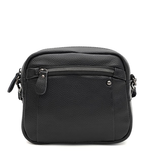 Жіноча шкіряна сумка Borsa Leather K12003bl-black картинка, зображення, фото
