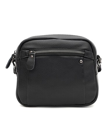 Женская кожаная сумка Borsa Leather K12003bl-black фото, картинка, изображение