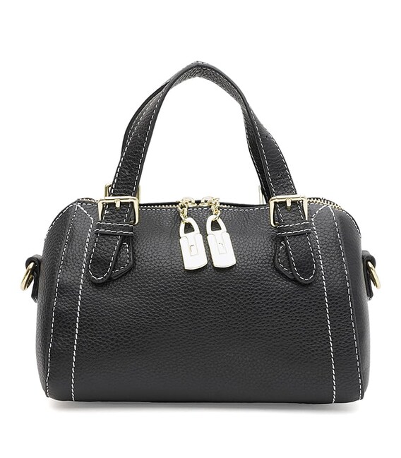 Жіноча шкіряна сумка Borsa Leather K11331bl-black картинка, зображення, фото