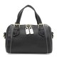 Женская кожаная сумка Borsa Leather K11331bl-black фото