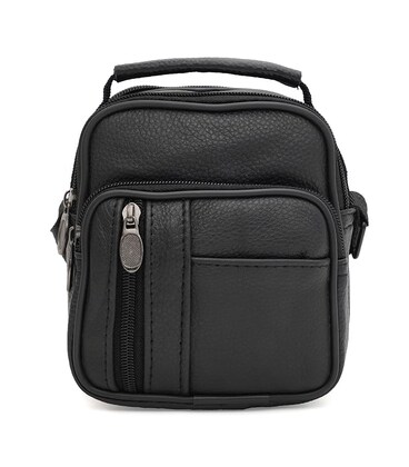 Мужская кожаная сумка Borsa Leather K16683-1bl-black фото, картинка, изображение