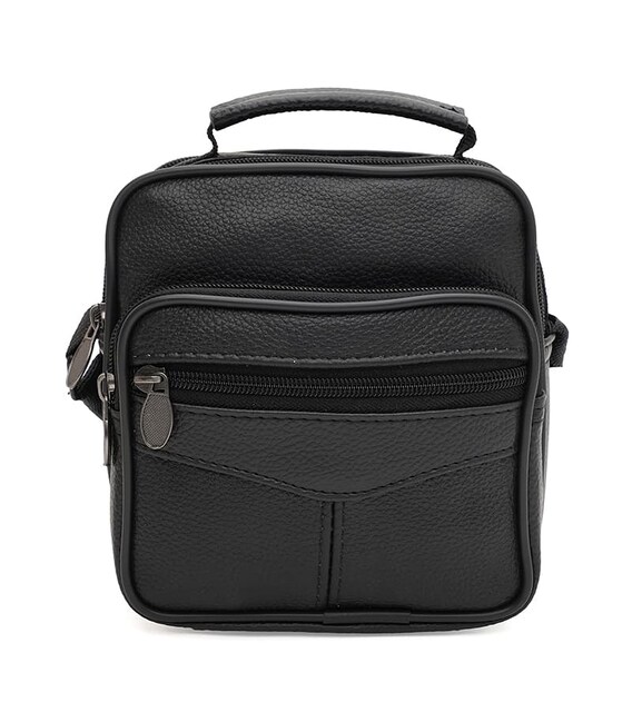 Чоловіча шкіряна сумка Borsa Leather K16681-2bl-black картинка, зображення, фото