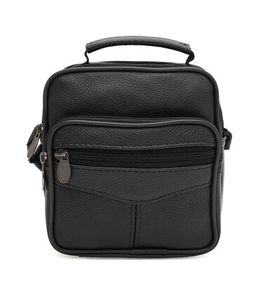 Мужская кожаная сумка Borsa Leather K16681-2bl-black фото, картинка, изображение