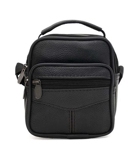 Чоловіча шкіряна сумка Borsa Leather K16681-1bl-black картинка, зображення, фото