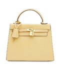 Женская кожаная сумка Borsa Leather K1EZE3167ye-yellow фото, картинка, изображение
