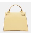 Женская кожаная сумка Borsa Leather K1EZE3167ye-yellow фото, картинка, изображение