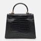 Женская кожаная сумка Borsa Leather K1EZE3167bl-black фото