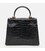Женская кожаная сумка Borsa Leather K1EZE3167bl-black фото, картинка, изображение
