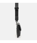 Женская кожаная сумка Borsa Leather k166319bl-black фото, картинка, изображение