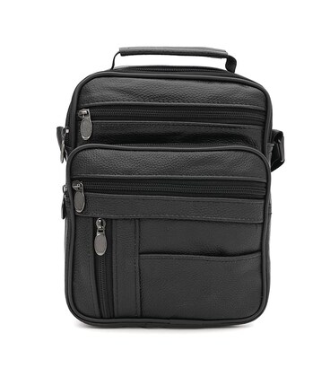 Мужская кожаная сумка Borsa Leather K16683-3bl-black фото, картинка, изображение