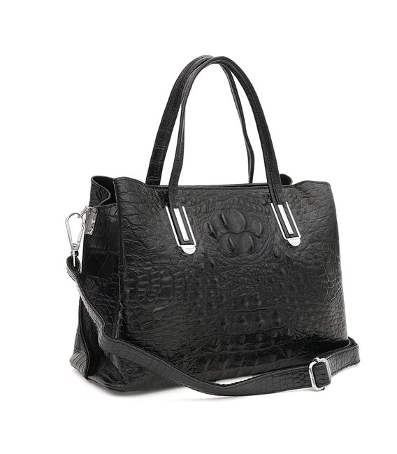 Женская кожаная сумка Ricco Grande K1586bl-black фото, картинка, изображение