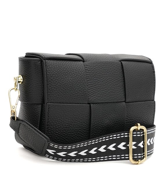 Женская кожаная сумка Borsa Leather K12118bl-black фото, картинка, изображение