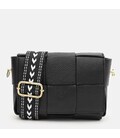 Женская кожаная сумка Borsa Leather K12118bl-black фото, картинка, изображение