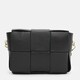 Женская кожаная сумка Borsa Leather K12118bl-black фото