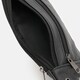 Чоловіча шкіряна сумка на пояс Borsa Leather K1ky614bl-black картинка, зображення, фото